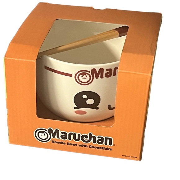 NEW Maruchan Ramen Smiley face Ceramic Bowl Mad Engine New In Box - Picture 4 of 9